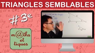 Utiliser des triangles semblables 1  Troisième [upl. by Royd]