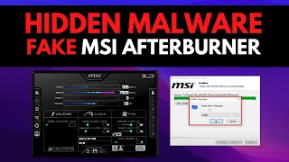 Fake MSI Afterburner with Hidden Malware [upl. by Aerbua]