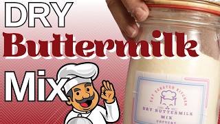 DIY Dry Buttermilk Mix Easy Homemade Recipe [upl. by Eyeleen]