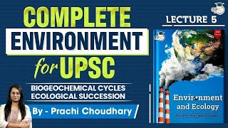 Environment and Ecology Series Lecture 5  Biogeochemical Cycles Ecological Succession  UPSC GS 3 [upl. by Muirhead901]