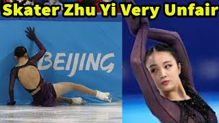 Comment Your View  USborn figure skater Zhu Yi under attack after fall on Olympic debut for China [upl. by Salman524]