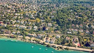 Drone Views of Switzerland in 4k Zollikon amp Küsnacht Goldbach  Zurich [upl. by Suinotna572]