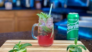 Cranberry Sprite Mojito Cocktail and Mocktail [upl. by Adnawyek]