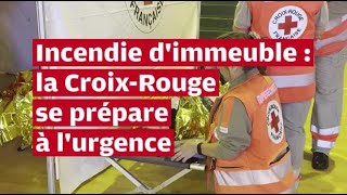 VIDÉO Simulation dincendie dans un immeuble de Bressuire  la CroixRouge en action [upl. by Leod]