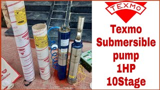 Texmo submersible pump price and Review 1 HP 10Stage price Appprx 14000  best Water Pump [upl. by Adham]