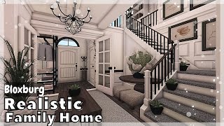 BLOXBURG Realistic 2Story Family Home Speedbuild  Roblox House build [upl. by Anaya499]