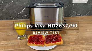 Duurzame RVS Broodrooster  Philips Viva HD263790 Review  Test [upl. by Cairistiona665]