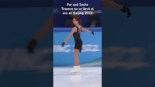 Por qué Sasha Trusova no se llevó el oro en Beijing 2022 patinajesobrehielo patinajeartistico [upl. by Aneres535]