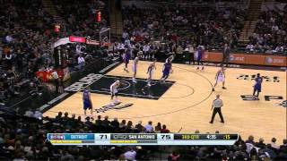 Marco Belinelli vs Detroit Pistons  Feb 26th 2014 [upl. by Nnylsia]