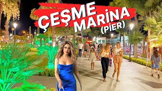 Izmir Cesme Marina  A Captivating 4K Walking Tour of a MustSee Destination çeşme [upl. by Leirvag]