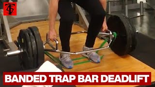 Trap Bar Deadlift with Bands [upl. by Ennaej776]