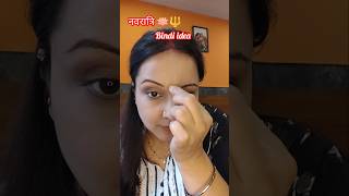 Bindi ideas for Navaratri😱latest designyoutubeshorts shorts diy hack bindi festivalnavratri [upl. by Litta584]