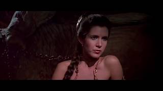 Slave Leia in gold bikini all scenes [upl. by Dunkin205]