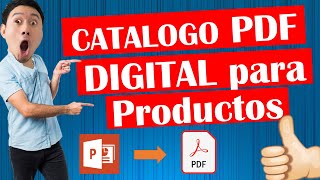 Como hacer un CATALOGO DIGITAL en PDF gratis 💰 [upl. by Oicnaneb]