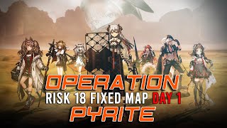 Arknights EN CC1 Pyrite Pyrite Gorge Day 1 Risk 18 [upl. by Phemia]