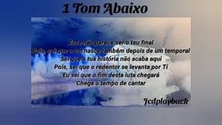 Tempo de cantar 1 Tom Abaixo 🎶 Playback 🎶 Fabiana Sinfrônio [upl. by Nordin]