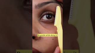 Eyebrow shaping Shape your eyebrows at home  Eyebrow trimming  Eyebrow Filling  Tinkle Razor [upl. by Celie]