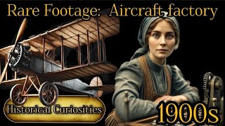 Women in Early 1900s Aircraft Factory Historical Curiosities echoesthroughtimechannel history [upl. by Yro]