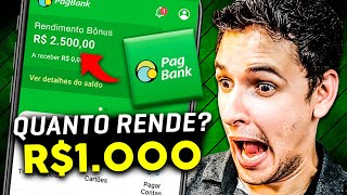 🟢 Conta PagBank Quanto Rende 1000 reais no PagBank Rendimento PagBank Vale a Pena TOP SIMULAÇÃO [upl. by Olen]