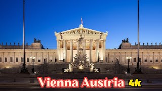 Vienna walking tour 4k [upl. by Nnanerak786]