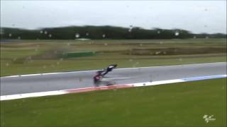 Lorenzo crash MotoGP Assen 2013 [upl. by Gnilrits]