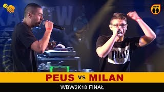 Peus 🆚 Milan 🎤 WBW 2018 Finał freestyle rap battle [upl. by Anahsed124]