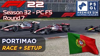 PSGL F1 22 Portimao  Race  Setup 💪 [upl. by Ariadne303]