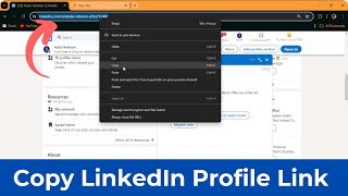 How to Copy LinkedIn Profile Link on LaptopComputer Quick amp Simple [upl. by Anielram569]