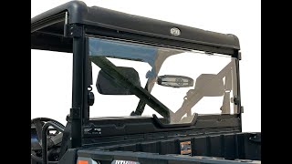 Polaris Ranger Rear Windshield From Spike Powersports [upl. by Namaj]