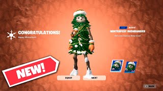 NEW WINTERFEST BUSHRANGER Christmas Fortnite Skin Gameplay [upl. by Anierdna]