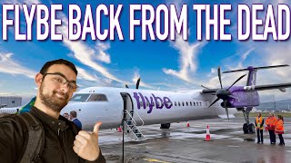 Flybe is Back Flybes first ever flights Birmingham  Belfast City  Glasgow International [upl. by Anelehs930]