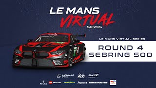 LIVE Le Mans Virtual Series Round 4  Sebring 500 [upl. by Ahsuas]