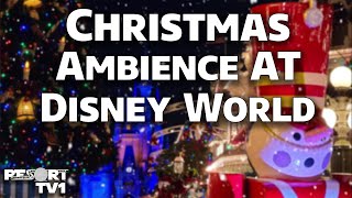 Christmas Ambience on Main Street USA at Walt Disney World [upl. by Eittol897]