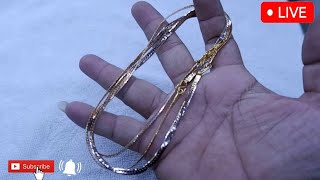 How to make a beautiful 18k gold necklace 🔥🔨 gold18k viral video silver jewellry jewelry [upl. by Leelah]