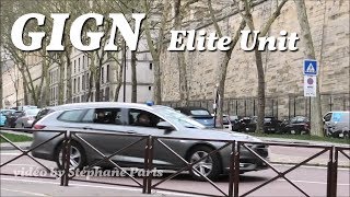 GIGN  French Gendarmerie Elite Unit convoy [upl. by Nove103]