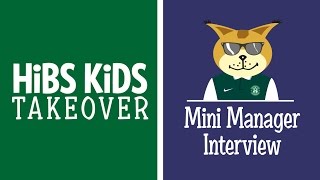 Hibs Kids Takeover  Hibs TV interview our minimanager [upl. by Jezabelle]