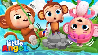 Cheeky Monkeys Song  Little Angel Kids Songs amp Nursery Rhymes [upl. by Ruon383]