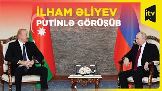 Prezident İlham Əliyev Bişkekdə Vladimir Putinlə görüşüb [upl. by Marquis918]