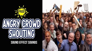 CROWD SHOUTING Sounds  Angry Crowd Rioting Sound Effect [upl. by Enilesor10]