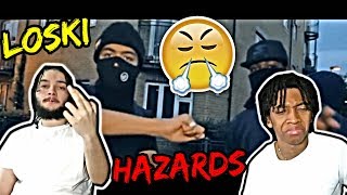 THIS ONES A BANGER 🔊💥  LOSKI  HAZARDS HARLEM MUSIC VIDEO REACTION [upl. by Nev]