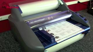 GBC HeatSeal 35 EzLoad 12Inch Roll Laminator Demo  18009444573 [upl. by Namyl]