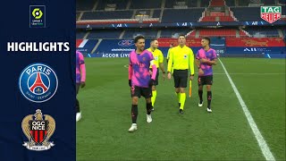 PARIS SAINTGERMAIN  OGC NICE 2  1  Highlights  PSG  OGCN  20202021 [upl. by Tongue535]