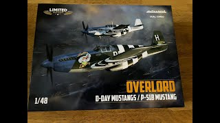 BRAND NEW TOOL Eduard 148 P51B Mustang OVERLORD Dual Kit [upl. by Tori]