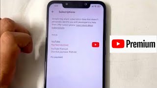 Youtube premium subscription wont be available until you update your payment method FIXED [upl. by Melva]