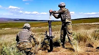 A Quick Video About HOW TO AIM AND FIRE An 81mm Mortar Yakima Training Center Yakima Wash [upl. by Atiloj]