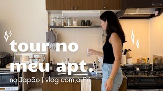 tour pelo nosso apartamento no Japão vlog organizando a casa alguns relatos da vida vlog [upl. by Tamis135]