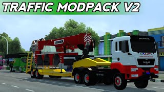 BUSSID V403 Share Kodename Traffic Modpack V2 [upl. by Nairred]