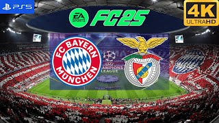 FC 25  Bayern Munich vs Benfica  Champions League 2425  PS5 4K60 [upl. by Arabela]