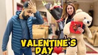 1st Valentines after Shadi 🌸  Jawad k sath Prank kiya😂  Dinner or Gifts bht pasand aye ♥️ [upl. by Ecinahs]