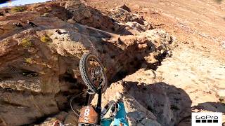 GoPro This Rookie went HUGE Over the canyon Gap  Tom Isted  FINALS Red Bull Rampage 2024 [upl. by Tierney]